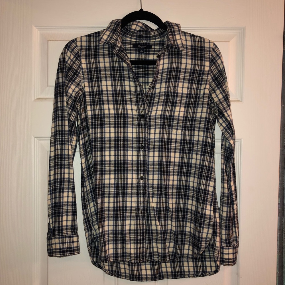 Madewell Flannel Ex-Boyfriend Shirt Small